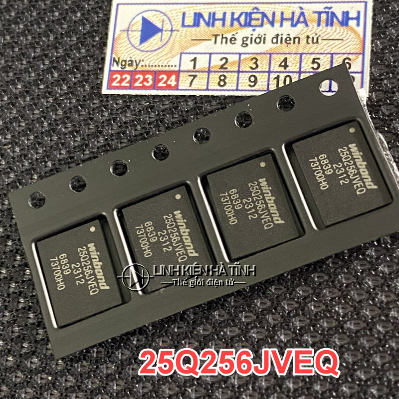 IC nhớ dán 25Q256JVEQ 32MB 6x8 mm 32 mb Winbond W25Q256JVEIQ 25Q256FVEG