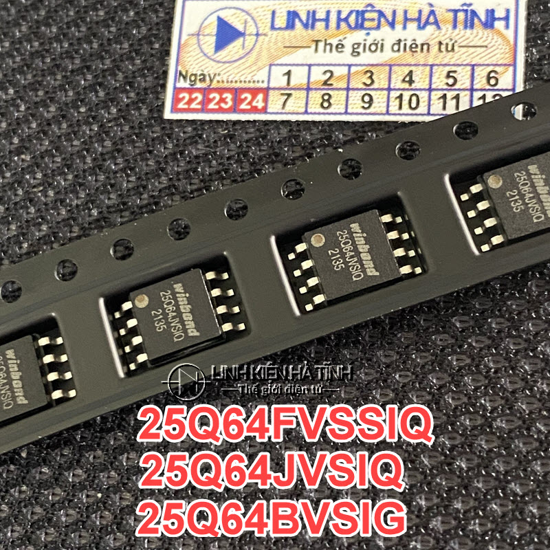 IC nhớ 25Q64JVSIQ 8M SOP-8 mới