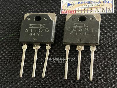 Cặp sò Saken A1106 C2581 2SA1106 2SC2581 tháo máy