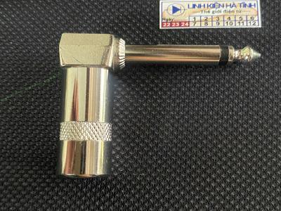 Jack 6 ly (6.5, 6.35 ) chữ L , jack hàn dây micro 6 ly