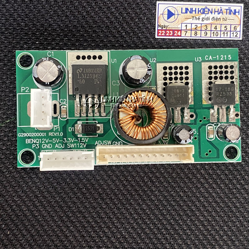 Mạch hạ áp DC-DC LM2596 đầu vào 12V đầu ra 12V 5V 3.3V 1.5V 3A
