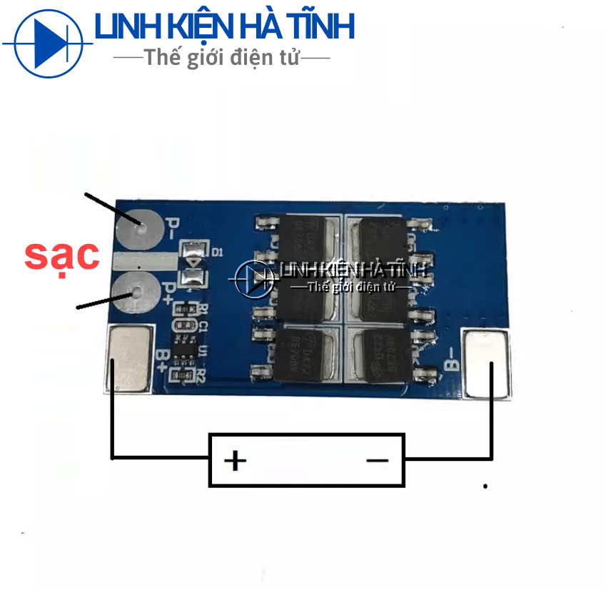 Mạch sạc và bảo vệ sạc pin 1S - 25A 3v2 3v7 18650