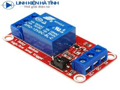 MẠCH RELAY 1 KÊNH 12V màu đỏ