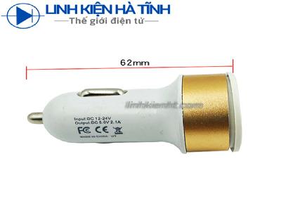Tẩu ô tô sạc nhanh điện thoại 2 cổng USB 5V-2.1A Tẩu ô tô sạc nhanh điện thoại 2 cổng USB 5V-2.1A