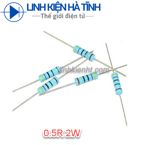 [10 CON] ĐIỆN TRỞ 0.5R 2W 1%