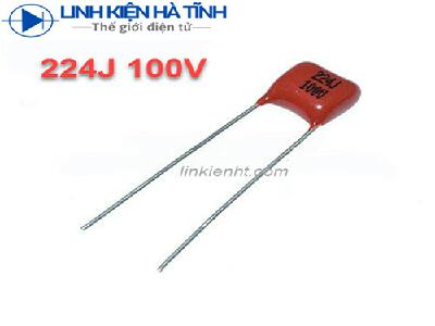 TỤ ĐỎ CBB 224J 100V 220NF  TỤ ĐỎ CBB 224J 100V 220NF