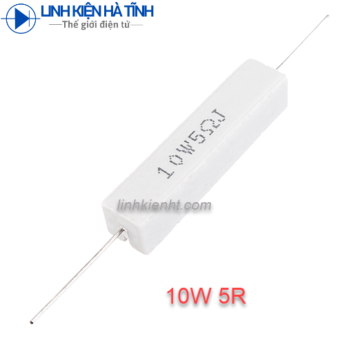 TRỞ 10W 5R TRỞ SỨ 10W 5R ́10W 5 OHM LOẠI TỐT