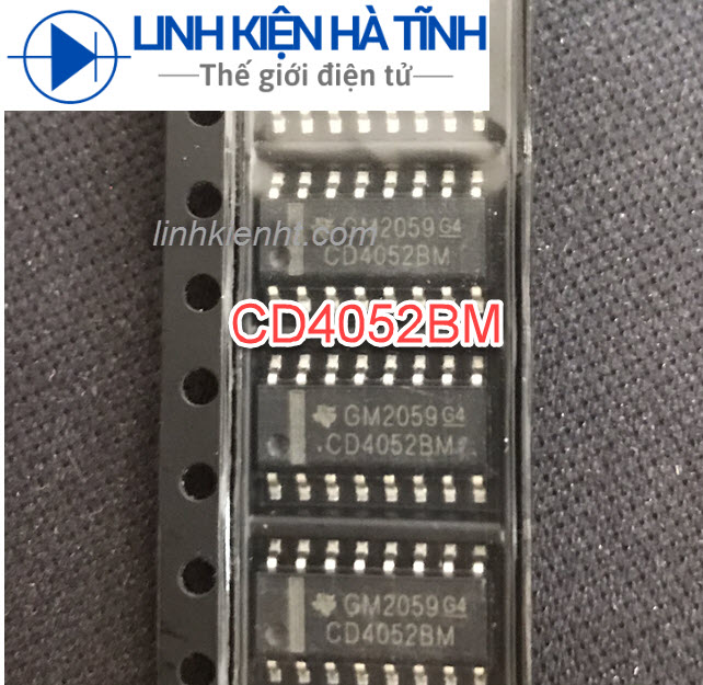 IC SỐ CD4052 CD4052BM 4052 SOP-16 (CHÂN DÁN)