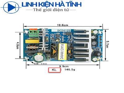 Nguồn mạch công suất audio đầu ra 24V 4A và 12V 1A Nguồn mạch công suất audio đầu ra 24V 4A và 12V 1A