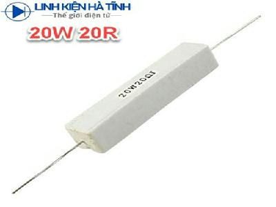 TRỞ SỨ TRỞ CÔNG SUẤT 20W 20R 20OHM 20W  TRỞ SỨ TRỞ CÔNG SUẤT 20W 20R 20OHM 20W