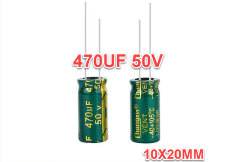 Tụ hóa 470uf 50V 470uf loại tốt 10x20mm