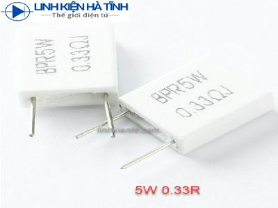 TRỞ SỨ 5W LOẠI ĐỨNG 0.33R