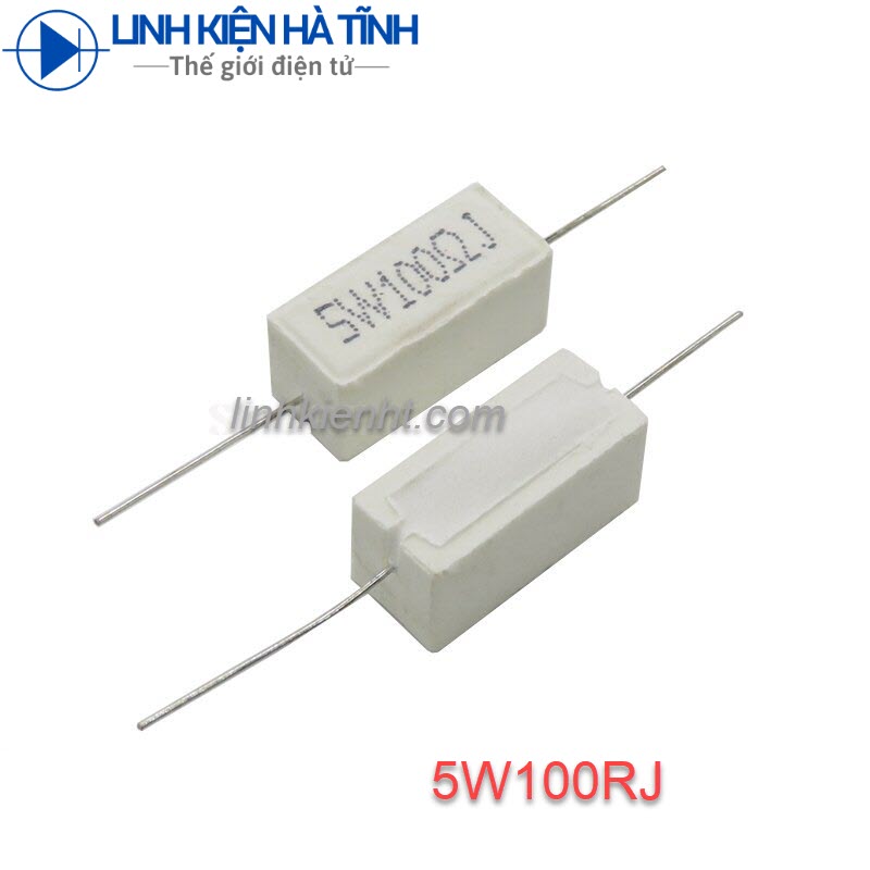 TRỞ 5W 100R TRỞ SỨ 5W 100R ́5W 100 OHM LOẠI TỐT