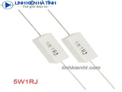 TRỞ 5W 1R TRỞ SỨ 5W 1R ́ 5W 1 OHM LOẠI TỐT