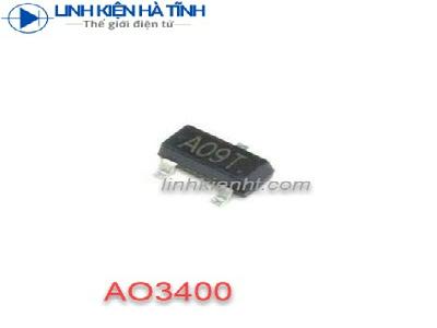 MOSFET N-CHANNEL AO3400 3400 A09T SOT-23 5.8A 30V mới chính hãng MOSFET N-CHANNEL AO3400 3400 A09T SOT-23 5.8A 30V mới chính hãng