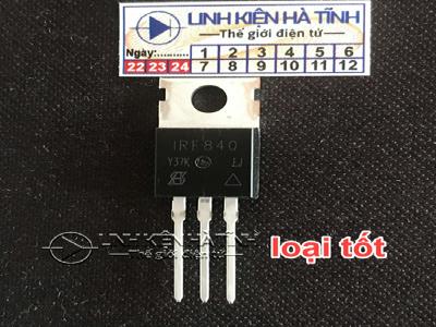 Mosfet N-CHANNEL IRF840N IRF840 TO-220 500V 8A mới chính hãng 100% Mosfet N-CHANNEL IRF840N IRF840 TO-220 500V 8A mới chính hãng 100%