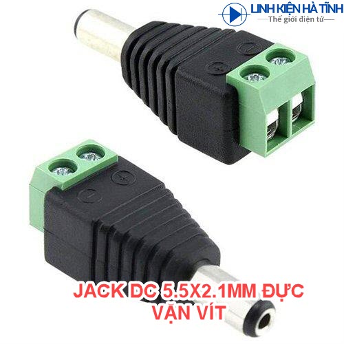 JACK DC JACK NỐI NGUỒN DC 5.5X2.1 LOẠI ĐỰC