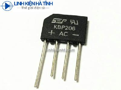 CẦU ĐI ỐT CẦU DIODE CẦU CHỈNH LƯU 2A KBP206 2A 600V CẦU ĐI ỐT CẦU DIODE CẦU CHỈNH LƯU 2A KBP206 2A 600V