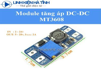 Mạch nguồn tăng áp DC MT3608 2A Mạch nguồn tăng áp DC MT3608 2A