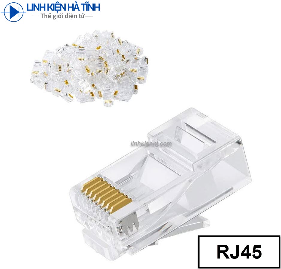  RJ45 8P8C Đầu bấm cáp mạng