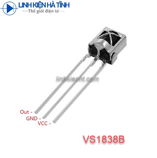 LED THU HỒNG NGOẠI VS1838B HX1838 PC638 1838 VỎ SẮT