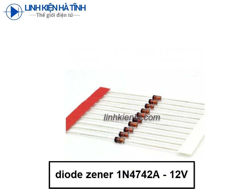 DIODE ZENER 1N4742A 1W 12V (10 CON)