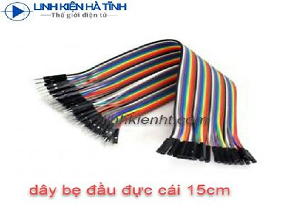 DÂY BUS DÂY CẮM TEST BOARD 15CM ĐỰC - CÁI (40 sợi) DÂY BUS DÂY CẮM TEST BOARD 15CM ĐỰC - CÁI (40 sợi)