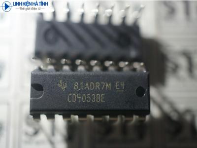IC dồn/tách kênh CD4053 4053 CD4053BE DIP-16 mới IC dồn/tách kênh CD4053 4053 CD4053BE DIP-16 mới