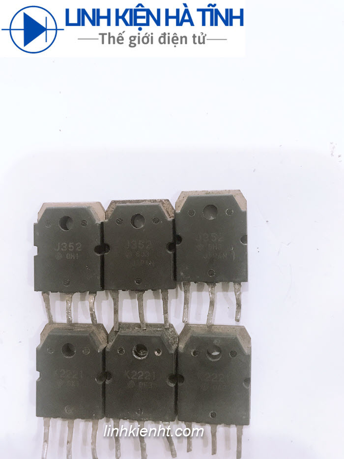 CẶP MOSFET SÒ ÂM THANH K2221 J352 2SK2221 2SJ352 THÁO MÁY