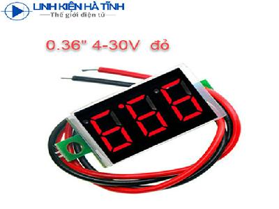 Vôn kế màn hình hiển thị kỹ thuật số 0.36'' INCH DC 4-30V Vôn kế màn hình hiển thị kỹ thuật số 0.36'' INCH DC 4-30V
