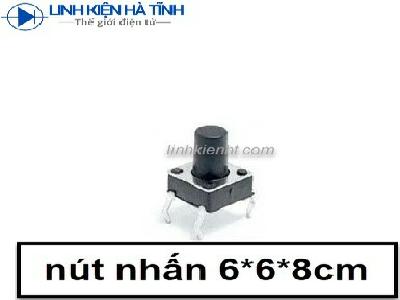túi 50 cái Nút nhấn 6X6X8MM chân đồng túi 50 cái Nút nhấn 6X6X8MM chân đồng