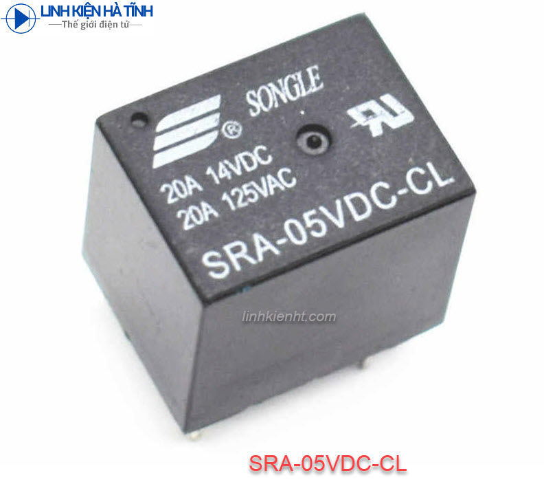 Relay rơ le Songle SRA-05VDC-CL 20A 5 chân