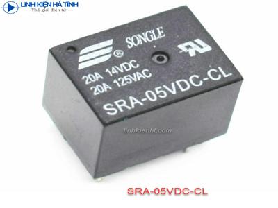 Relay rơ le Songle SRA-05VDC-CL 20A 5 chân Relay rơ le Songle SRA-05VDC-CL 20A 5 chân