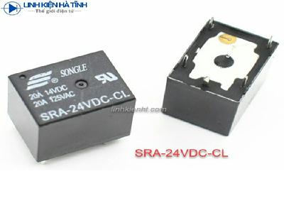 Relay rơ le Songle SRA-24VDC-CL 20A 5 chân Relay rơ le Songle SRA-24VDC-CL 20A 5 chân