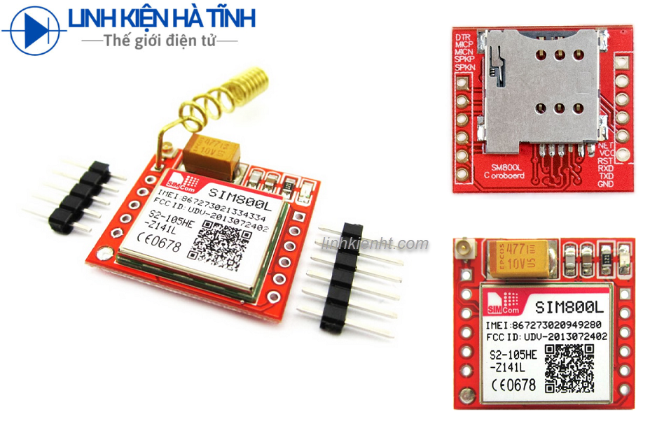 MODULE SIM800L GSM GPRS KÈM ĂNG TEN KẾT NỐI ARDUINO