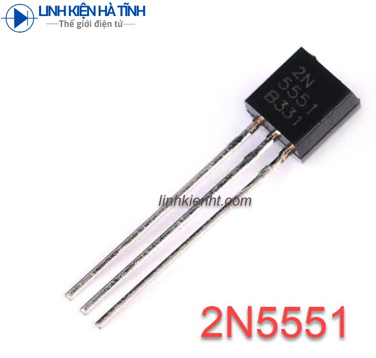 10 con 2N5551 TO92 NPN 0.6A 160V 100MHz