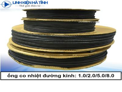 ỐNG CO NHIỆT PHI 1MM 2MM 5MM 8MM GIÁ CHO 1M ỐNG CO NHIỆT PHI 1MM 2MM 5MM 8MM GIÁ CHO 1M
